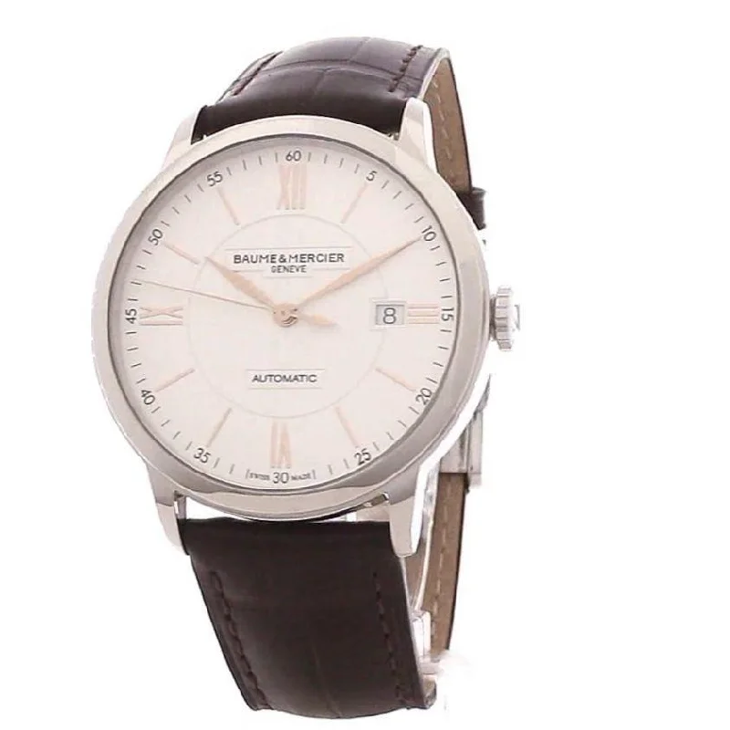 Baume & Mercier Men's MOA10263 Classima Brown Leather Watch