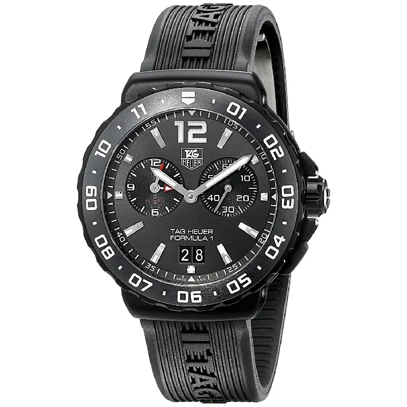 Tag Heuer Men's WAU111D.FT6024 Formula 1 Chronograph Black Rubber Watch