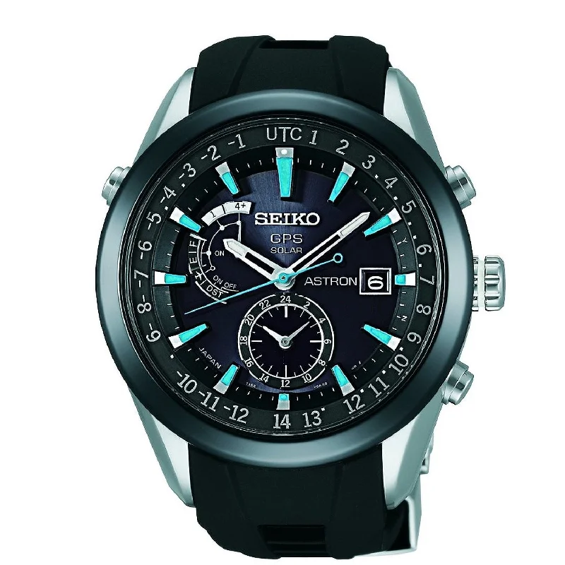 Seiko Men's SAST009 Astron GPS Solar Limited Edition Two-Tone Silicone Watch