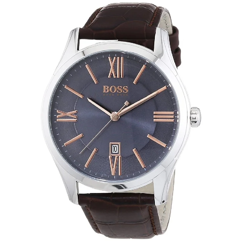 Hugo Boss Men's 1513041 Ambassador Brown Leather Watch