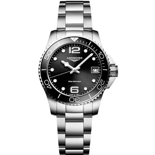 Longines Hydroconquest Sunray Black Dial Women 32mm