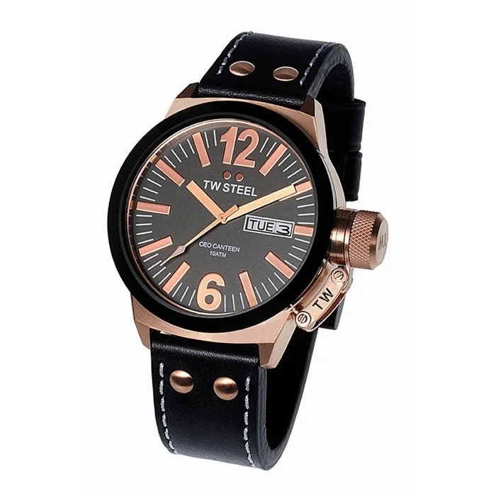 TW Steel Canteen Quartz Black Dial Men's Watch CE1039