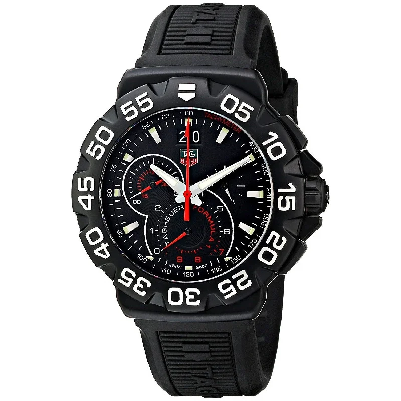 Tag Heuer Men's CAH1012.BT0717 Formula 1 Chronograph Black Rubber Watch