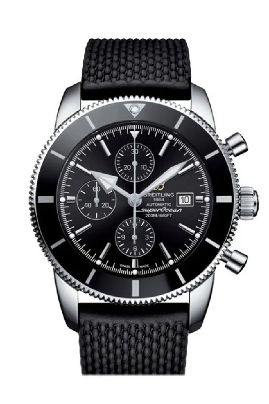 Breitling Superocean Heritage II chrono Black Rubber Deployment A1331212