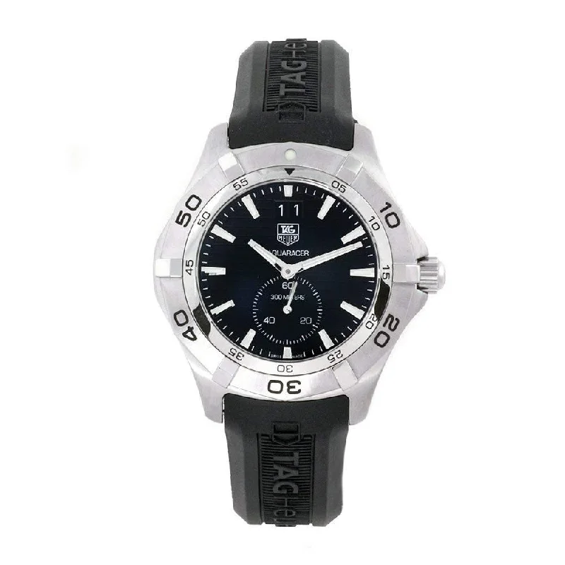 Tag Heuer Men's WAF1014.FT8010 Aquaracer Black Rubber Watch