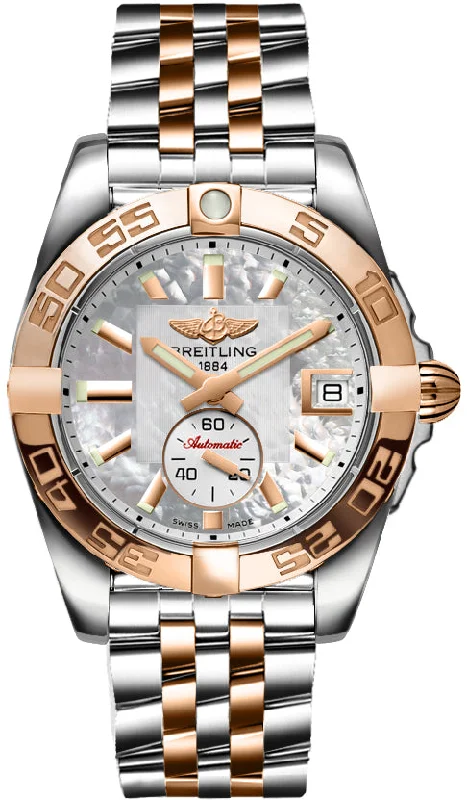 Breitling Galactic 36 Automatic Mother of Pearl Dial Stainless Steel and 18kt Gold