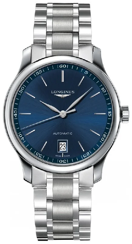 Longines Master Collection Automatic Stainless Steel Blue Dial Date Mens Watch L2.628.4.92.6