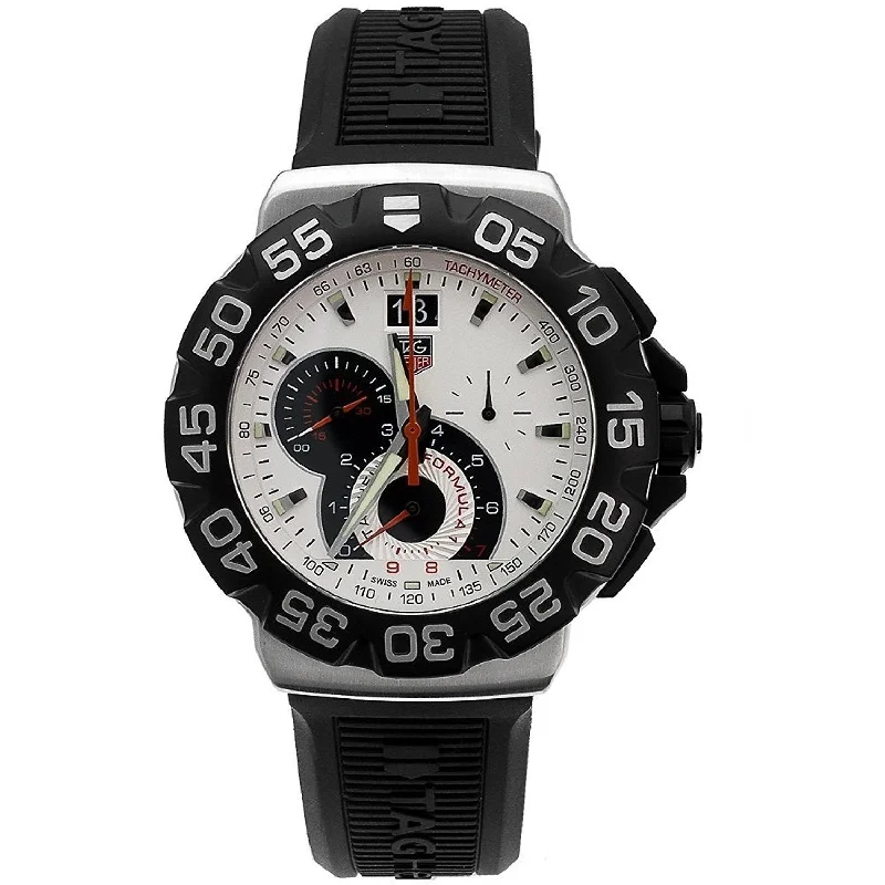 Tag Heuer Men's CAH1011.BT0717 Formula 1 Chronograph Black Rubber Watch