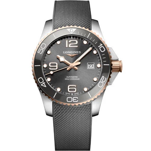 Longines Hydroconquest Sunray Grey Dial Men 43mm