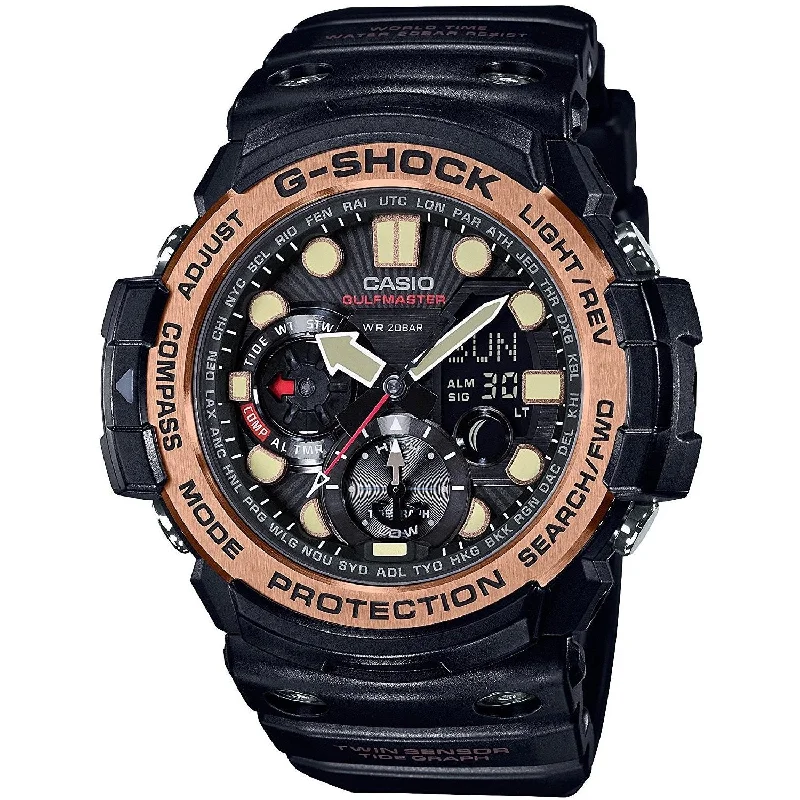 Casio Men's GN1000RG-1A G-Shock Analog-Digital Black Resin Watch