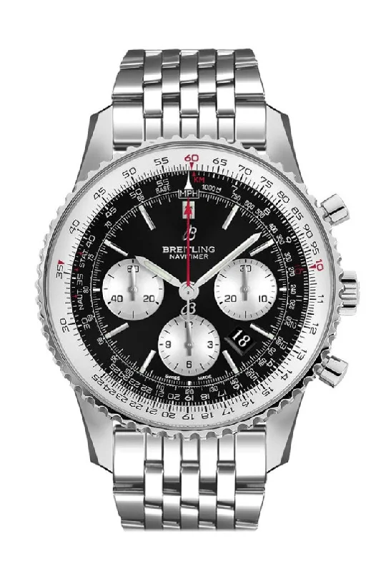 BREITLING Navitimer 1 Chronograph Automatic Chronometer Black Dial Men's Watch AB0127211  B1A1