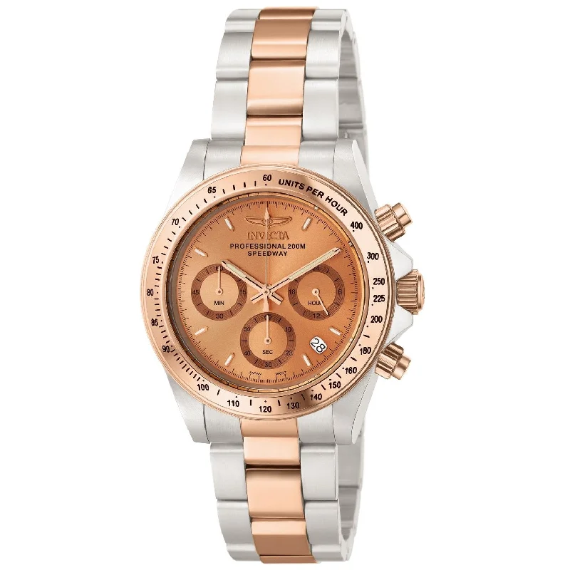 Invicta Men's 6933 Speedway Classic Chronograph Rose-Tone and Silver Stainless Steel Watch