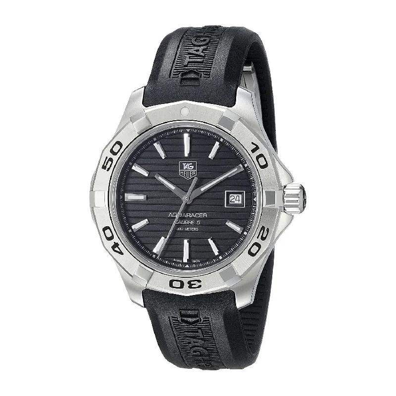 Tag Heuer Men's WAP2010.FT6027 Aquaracer Automatic Black Rubber Watch