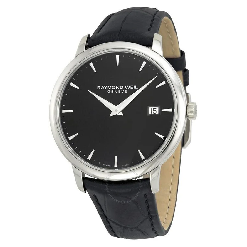 Raymond Weil Men's 5488-STC-20001 Toccata Black Leather Watch