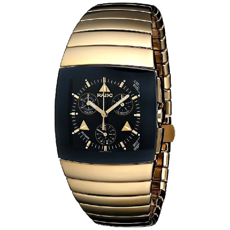 Rado Men's R13872182 Sintra Chronograph Gold-Tone Stainless Steel Watch