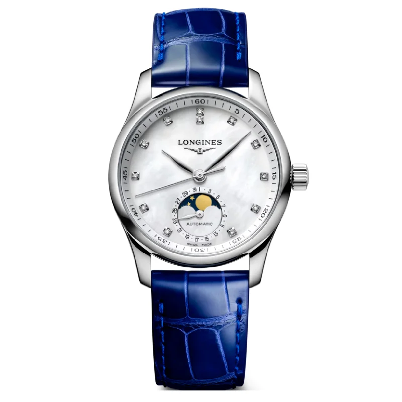 Longines Master Collection White Mother-Of-Pearl Dial Women 34mm