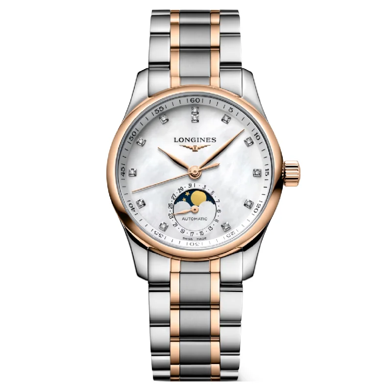 Longines Master Collection White Mother-Of-Pearl Dial Women 34mm