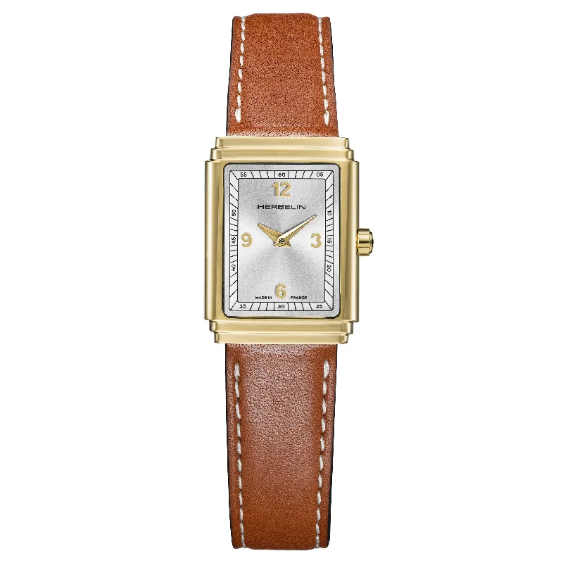 Herbelin Art Deco Ladies Brown Watch 17577P22GD