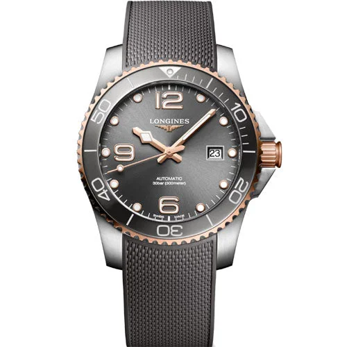 Longines Hydroconquest Sunray Grey Dial Men 41mm