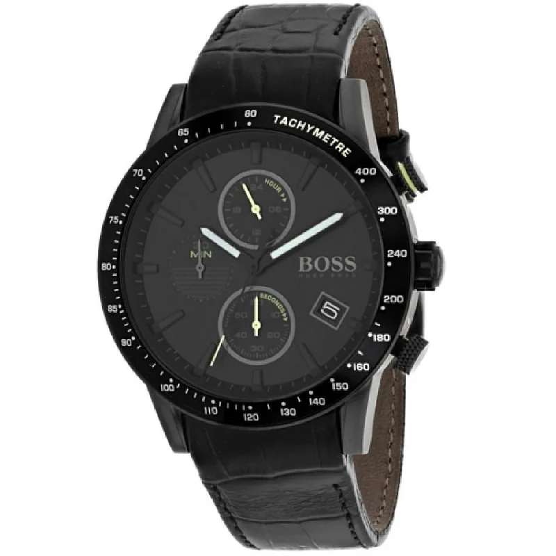 Hugo Boss Men's 1513389 Classic Chronograph Black Leather Watch