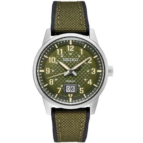 Seiko Neo Conceptual Military Sports Men's Green Watch SUR323P