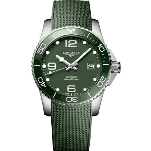 Longines Hydroconquest Green Matt Dial Men 41mm