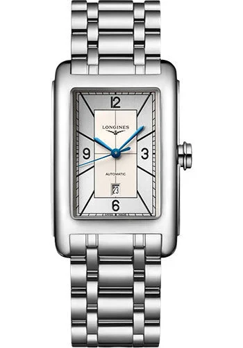 Longines DolceVita Automatic Watch - 27.70 X 43.8 mm Steel Case - Silver Arabic Dial - Bracelet - L5.757.4.73.6