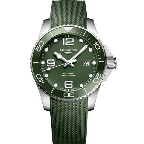 Longines Hydroconquest Green Matt Dial Men 43mm