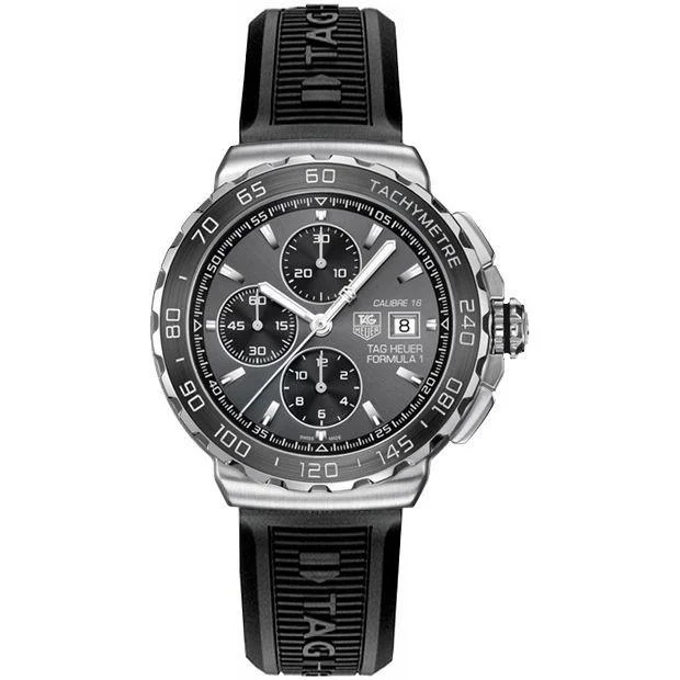 Tag Heuer Men's CAU2010.BT0717 Formula 1 Chronograph Black Rubber Watch