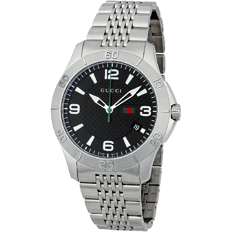 Gucci Men's YA126218 G-Timeless Stainless Steel Watch