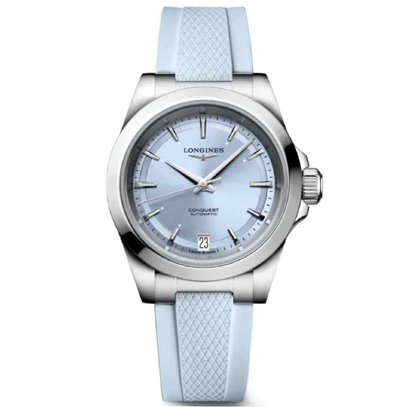 Longines Conquest Sunray Blue Dial Men 34mm