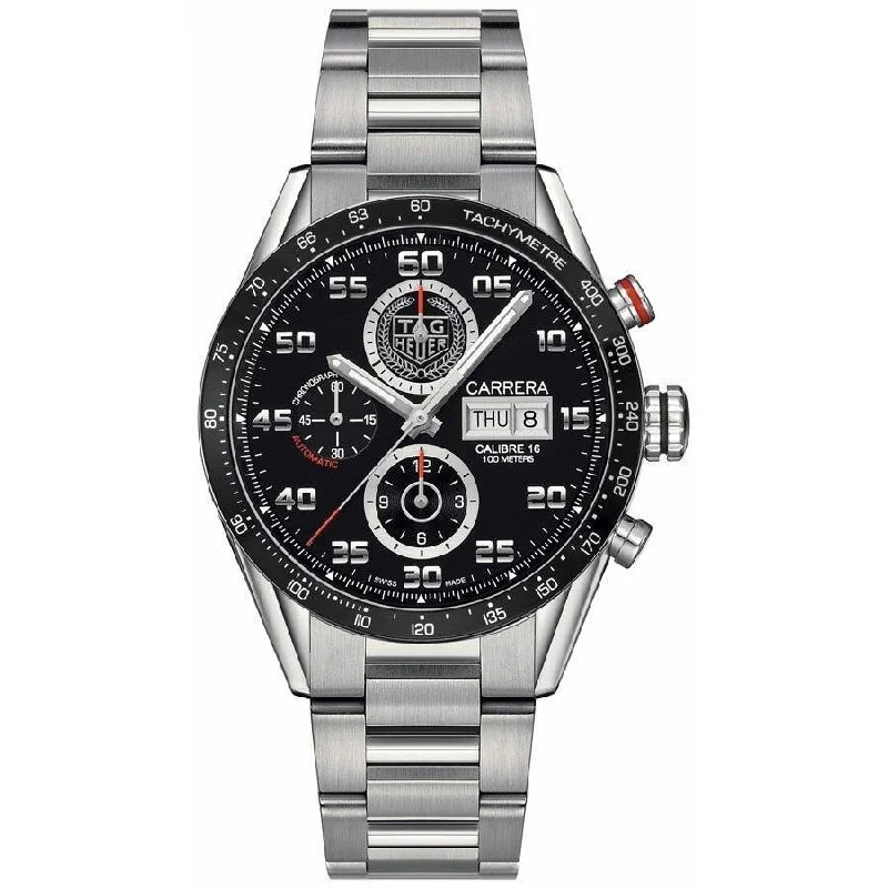 Tag Heuer Men's CV2A1T.BA0738 Carrera Chronograph Stainless Steel Watch