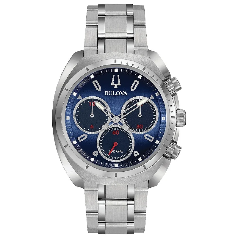 Bulova Men's 96A185 Curv Chronograph Stainless Steel Watch