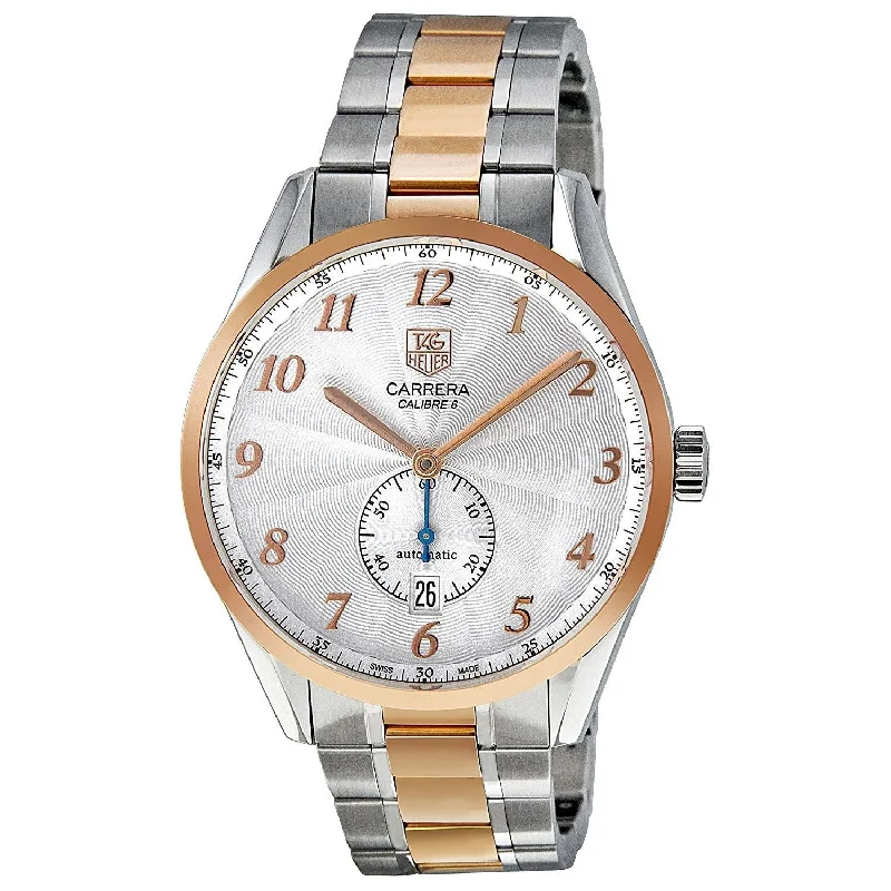 Tag Heuer Men's WAS2151.BD0734 Carrera 18kt Rose Gold Automatic Two-Tone Stainless Steel Watch