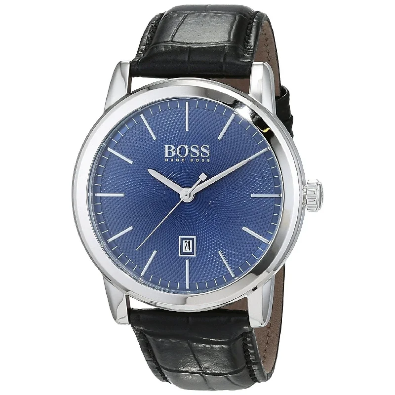 Hugo Boss Men's 1513400 Classic Black Leather Watch