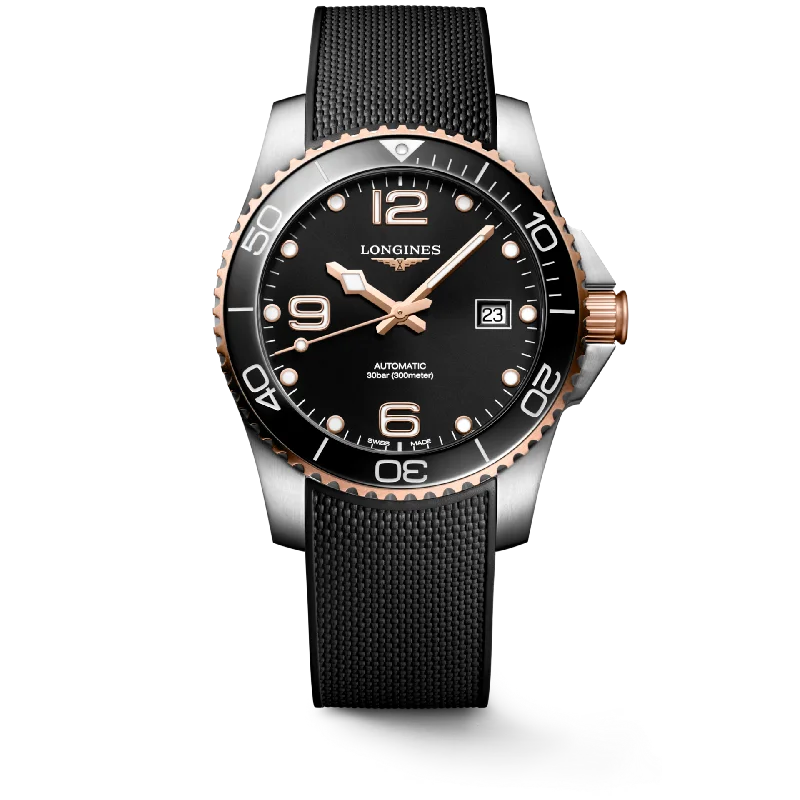 Longines Hydroconquest Sunray Black Dial Men 41mm