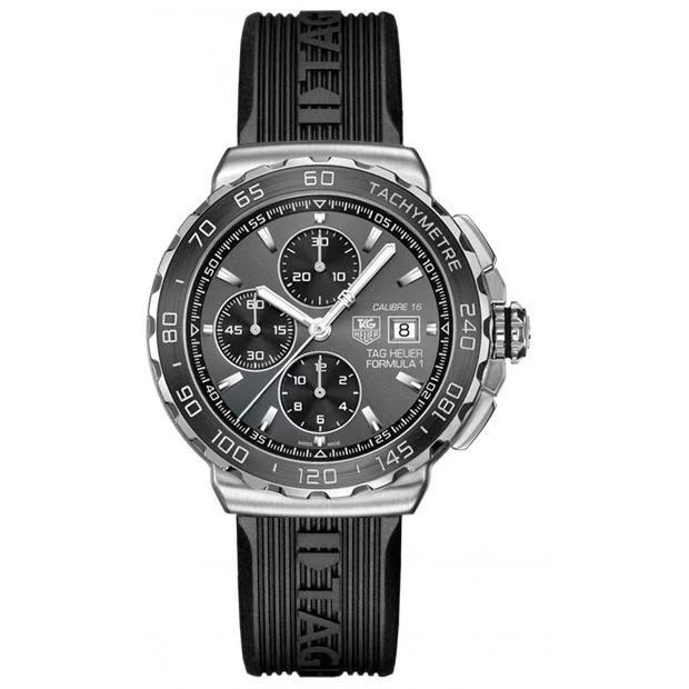 Tag Heuer Men's CAU2010.FT6026 Formula 1 Chronograph Black Rubber Watch