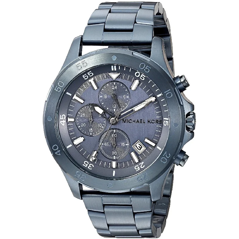 Michael Kors Men's MK8571 Walsh Chronograph Navy Stainless Steel Watch