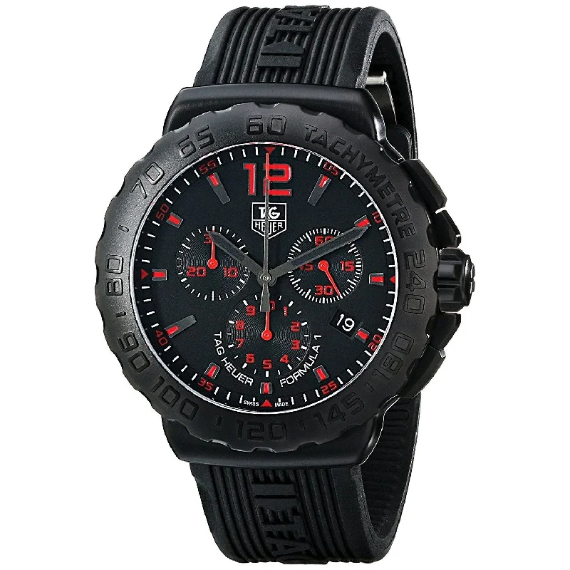 Tag Heuer Men's CAU111A.FT6024 Formula 1 Chronograph Black Rubber Watch