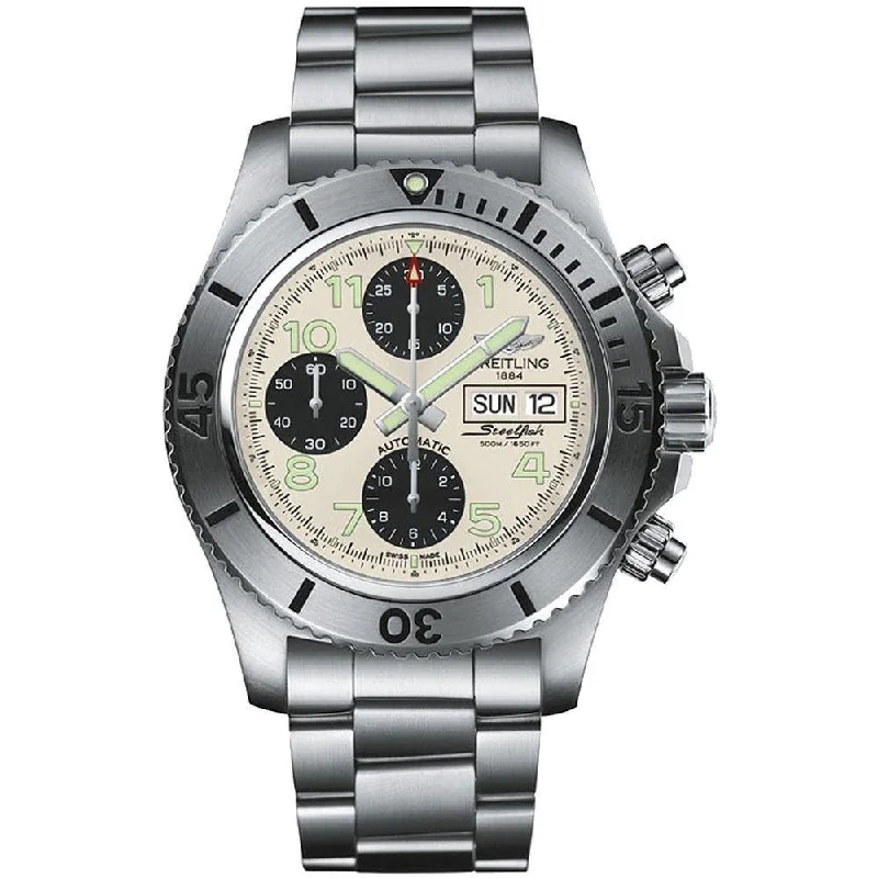 Breitling Men's A13341C3-G782-163A  Superocean Chronograph  Chronograph Stainless Steel Watch