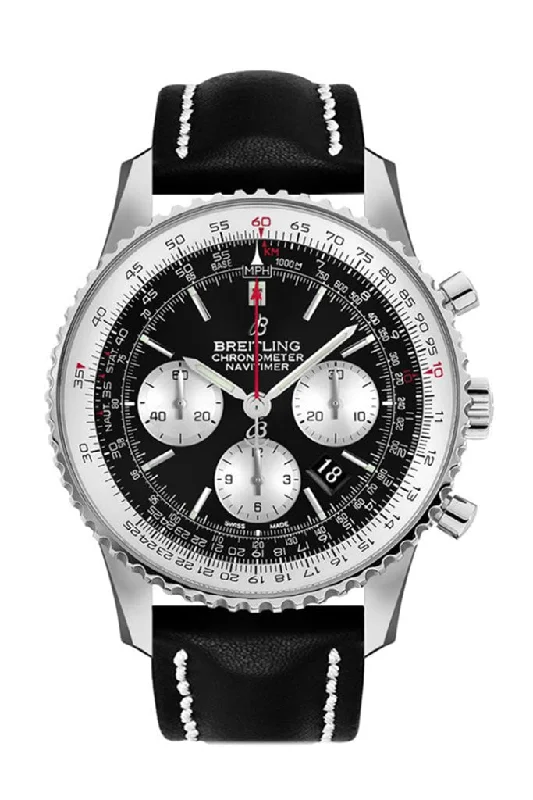 Breitling Navitimer 01 Black Leather AB0127211 B1X1