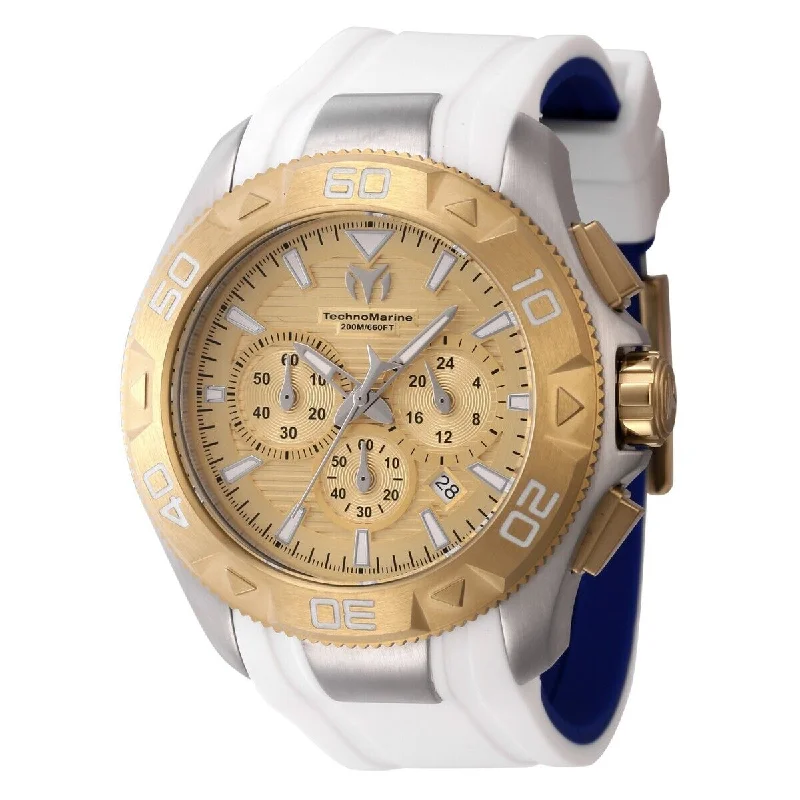 Technomarine Men's TM-622006 White Silicon Watch