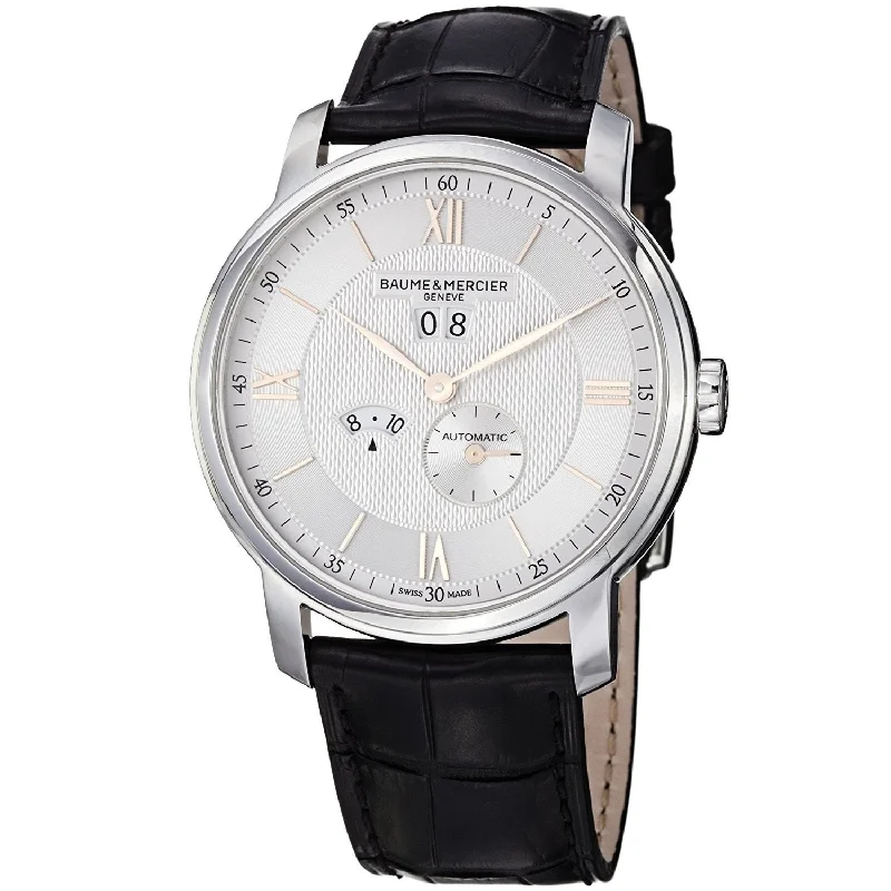 Baume & Mercier Men's MOA10038 Classima Automatic Black Leather Watch