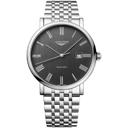 Longines Elegant Anthracite Dial Men 41mm