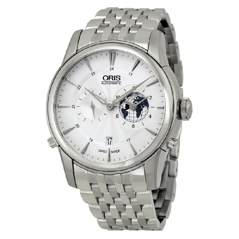 Oris Men's 69076904081MB Artelier GMT Automatic Stainless Steel Watch