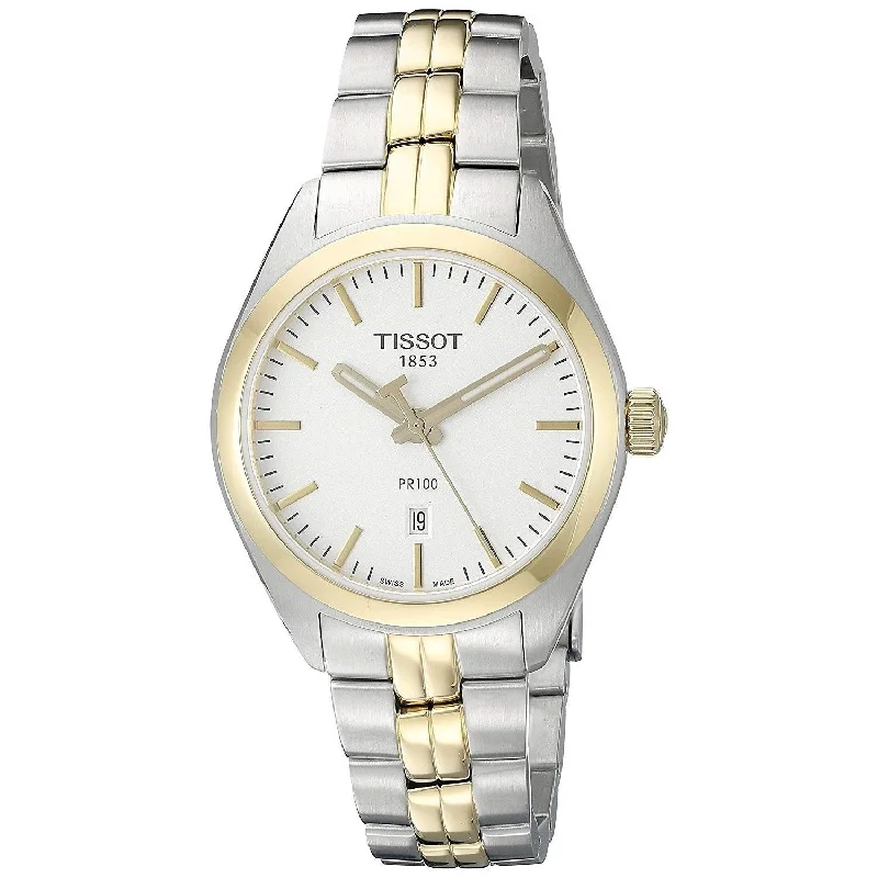 Tissot PR 100 Quartz Silver Dial Women's Watch T1012102203100