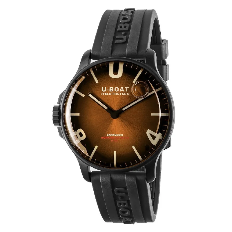 U-Boat Watch Darkmoon 44 Elegant Brown IP Black 8699/B