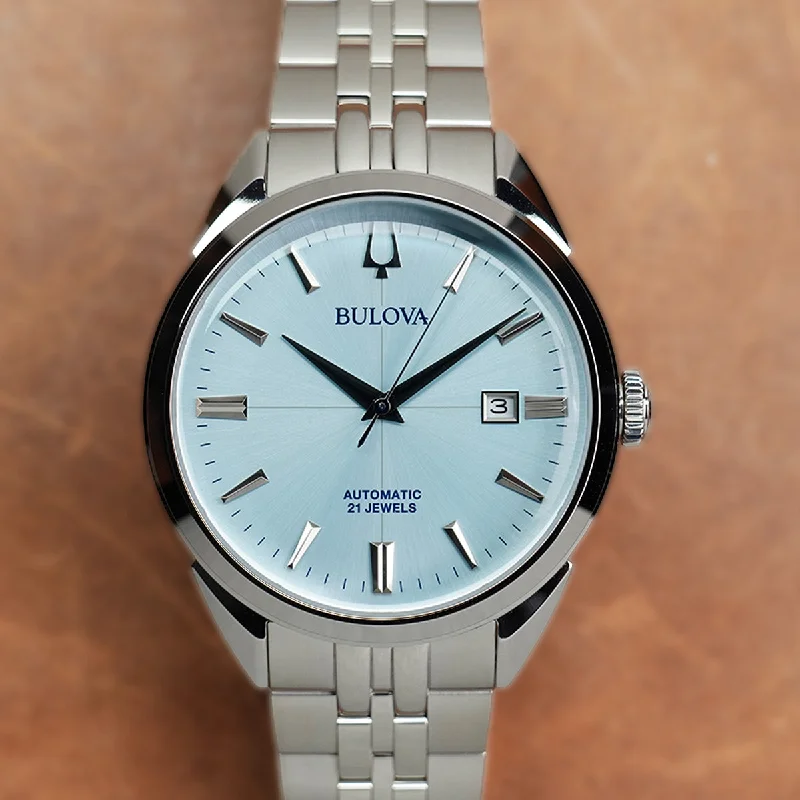 Bulova Sutton Classic BLV 96B423 Aqua Blue Dial