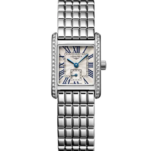 Longines Mini Dolcevita Silver Flinque Dial Women 21.5mm