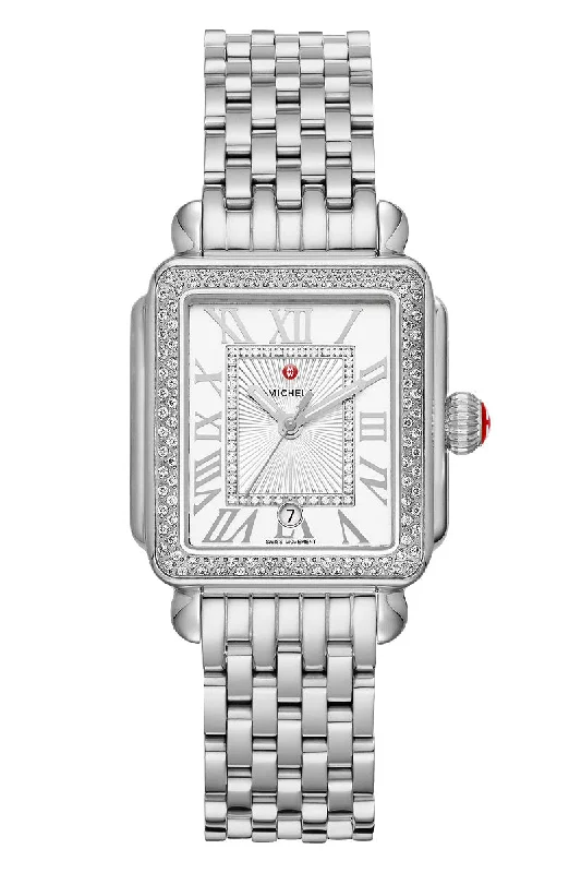 Michele Deco Madison Mid Stainless Diamond MWW06G000001